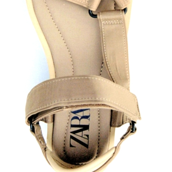 Zara Velcro Strap Platform Sandals - Picture 4 of 16